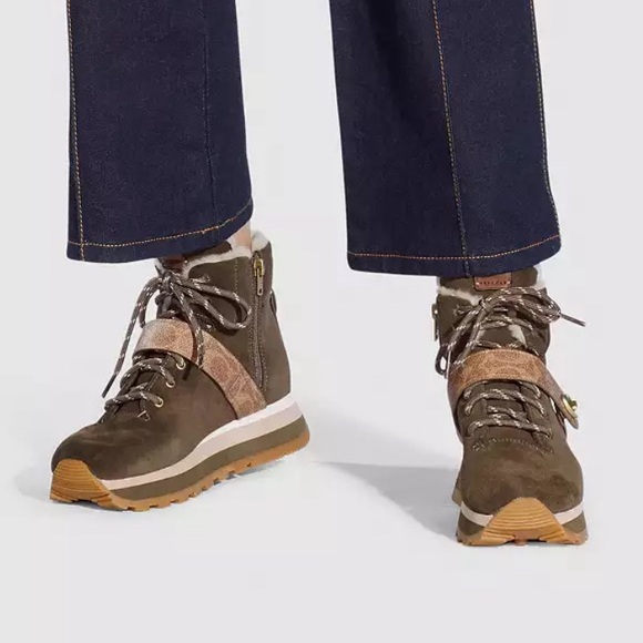 NWOB COACH G4310 CITY HIKER BOOTIES IN FATIGUE - Picture 4 of 16